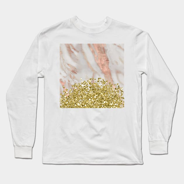 Marble gold rush Long Sleeve T-Shirt by marbleco